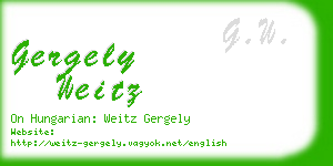 gergely weitz business card